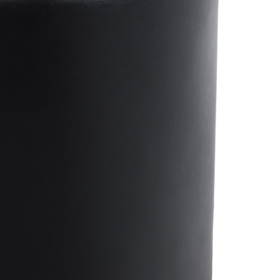 GloboStar® Artificial Garden PUEBLA 20698 Διακοσμητικό Πολυεστερικό Τσιμεντένιο Κασπώ Γλάστρα - Flower Pot Μαύρο Φ41 x Υ46cm