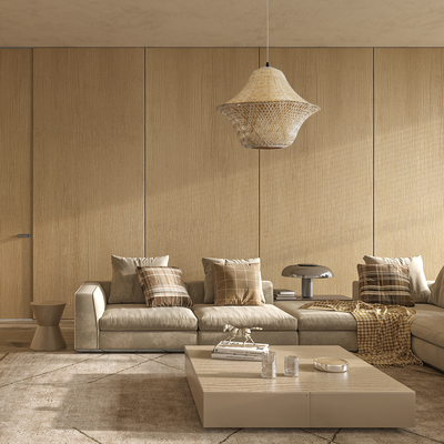 GLOBOSTAR® JUNIPER 01737 Boho Κρεμαστό Φωτιστικό Οροφής με Ντουί 1 x E27 AC 220-240V IP20 - Μπεζ - Μ45 x Π45 x Υ40cm