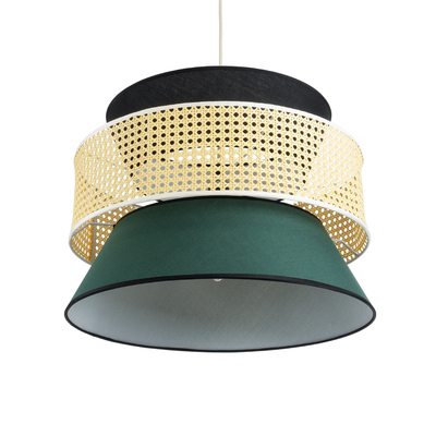 GLOBOSTAR® SAIGE 01916 Boho Κρεμαστό Φωτιστικό Οροφής με Ντουί 1 x E27 AC 220-240V IP20 - Πολύχρωμο - Μ50 x Π50 x Υ36cm