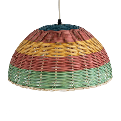 GLOBOSTAR® CABALLEROS 02060 Boho Κρεμαστό Φωτιστικό Οροφής με Ντουί 1 x E27 AC 220-240V IP20 - Πολύχρωμο - Μ40 x Π40 x Υ20cm