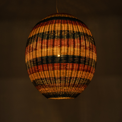 GLOBOSTAR® CABALLEROS 02066 Boho Κρεμαστό Φωτιστικό Οροφής με Ντουί 1 x E27 AC 220-240V IP20 - Πολύχρωμο - Μ70 x Π70 x Υ80cm