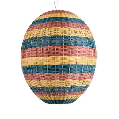 GLOBOSTAR® CABALLEROS 02066 Boho Κρεμαστό Φωτιστικό Οροφής με Ντουί 1 x E27 AC 220-240V IP20 - Πολύχρωμο - Μ70 x Π70 x Υ80cm