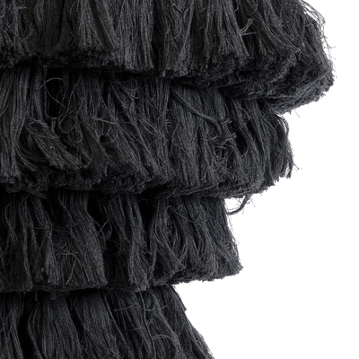 GLOBOSTAR® MISSOULA 02091 Boho Κρεμαστό Φωτιστικό Οροφής με Ντουί 1 x E27 AC 220-240V IP20 - Μαύρο & Χρυσό - Μ60 x Π60 x Υ40cm