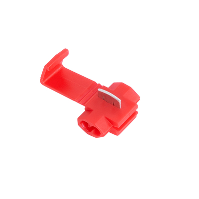 GLOBOSTAR® THIEF 81647 Κλέμα Κλέφτης Ταχείας Σύνδεσης & Διακλάδωσης Καλωδίων 10A IP20 - Κόκκινο - Μ2 x Π3 x Υ1.5cm - Πακέτο 20 Τεμαχίων