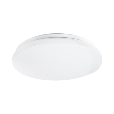 GLOBOSTAR® CELANO 61007 Φωτιστικό Πλαφονιέρα Οροφής LED 20W 1800lm 120° AC 220-240V Αδιάβροχο IP54 Θερμό Λευκό 2700K - Lumileds SMD Chip - Λευκό Γαλακτερό - Μ26 x Π26 x Υ6cm - 3 Χρόνια Εγγύηση