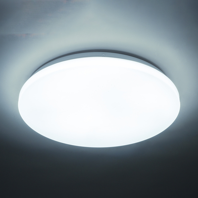 GLOBOSTAR® CELANO 61008 Φωτιστικό Πλαφονιέρα Οροφής LED 30W 3000lm 120° AC 220-240V Αδιάβροχο IP54 Ψυχρό Λευκό 6000K - Lumileds SMD Chip - Λευκό Γαλακτερό - Μ33 x Π33 x Υ6cm - 3 Χρόνια Εγγύηση