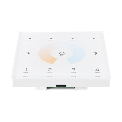 GloboStar® 73160 T12 SKYDANCE Ασύρματο DMX512 Επιτοίχιο Χειριστήριο RF 2.4Ghz 4 Group για όλα τα SKYDANCE DMX512 Controller AC 100-240V Max 0.1A - IP20  Μ8.5 x Π8.5 x Υ3.5cm - 5 Χρόνια Εγγύηση