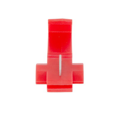 GLOBOSTAR® THIEF 81647 Κλέμα Κλέφτης Ταχείας Σύνδεσης & Διακλάδωσης Καλωδίων 10A IP20 - Κόκκινο - Μ2 x Π3 x Υ1.5cm - Πακέτο 20 Τεμαχίων