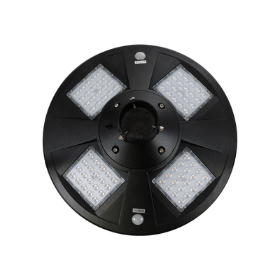 GLOBOSTAR® PARK 90501 Φωτιστικό Κεφαλής Post Top Πλατείας/Πάρκου/Κήπου με Ασύρματο Χειριστήριο LED 25W 550lm 120° με Ενσωματωμένο Φωτοβολταϊκό Panel 6V 20W & Επαναφορτιζόμενη Μπαταρία Li-ion 3.2V 12000mAh με Αισθητήρα Κίνησης-Ημέρας-Νύχτας Αδιάβροχο IP67 Θερμό Λευκό 2700K - Γκρι Ανθρακί - Φ50 x Υ20cm - 2 Χρόνια Εγγύηση