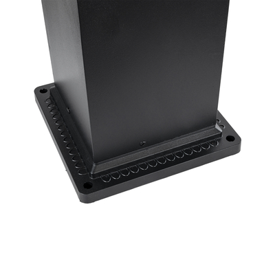 GLOBOSTAR® HONEYBEE 90541 Φωτιστικό Κολωνάκι Κήπου LED 15W 1500lm 120° AC 220-240V Αδιάβροχο IP65 Θερμό Λευκό 2700K - Γκρι Ανθρακί - Μ20 x Π20 x Υ60cm - 3 Χρόνια Εγγύηση