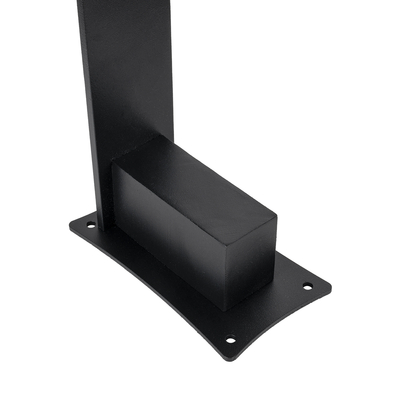 GLOBOSTAR® GREENERY 90544 Φωτιστικό Κολωνάκι Κήπου LED 15W 1500lm 120° AC 220-240V Αδιάβροχο IP65 - Θερμό Λευκό 2700K - Γκρι Ανθρακί - Μ8 x Π15 x Υ70cm - 3 Χρόνια Εγγύηση