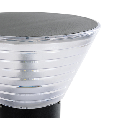 GLOBOSTAR® VEGGIE 90550 Φωτιστικό Κολωνάκι Κήπου με Ντουί 1 x E27 60° AC 220-240V Αδιάβροχο IP65 - Μαύρο - Μ23 x Π23 x Υ60cm