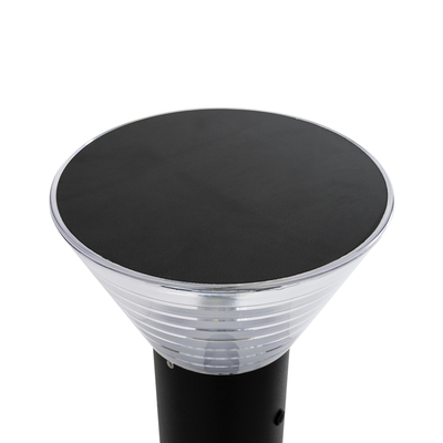 GLOBOSTAR® VEGGIE 90550 Φωτιστικό Κολωνάκι Κήπου με Ντουί 1 x E27 60° AC 220-240V Αδιάβροχο IP65 - Μαύρο - Μ23 x Π23 x Υ60cm