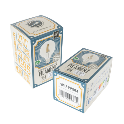 GLOBOSTAR® BUBBLE 99084 Λάμπα E27 G95 LED 4W 840lm 360° AC 220-240V IP20 Θερμό Λευκό 2700K - Long Filament Chip - Διάφανο - Μ9.5 x Π9.5 x Υ13.8cm - 3 Χρόνια Εγγύηση