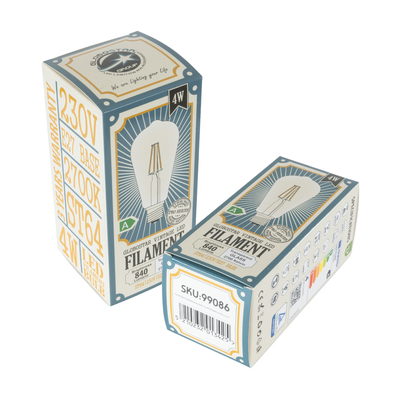 GLOBOSTAR® PEAR 99086 Λάμπα E27 ST64 LED 4W 840lm 360° AC 220-240V IP20 Θερμό Λευκό 2700K - Long Filament Chip - Διάφανο - Μ6.4 x Π6.4 x Υ14.5cm - 3 Χρόνια Εγγύηση