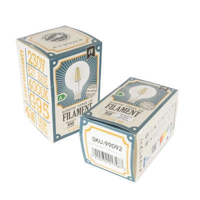 GLOBOSTAR® BUBBLE 99092 Λάμπα E27 G95 LED 4W 840lm 360° AC 220-240V IP20 Φυσικό Λευκό 4500K - Filament Chip - Διάφανο - Μ9.5 x Π9.5 x Υ13.8cm - 3 Χρόνια Εγγύηση