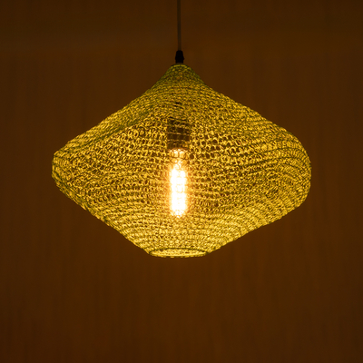 GLOBOSTAR® KENTUCKY 01864 Vintage Κρεμαστό Φωτιστικό Οροφής με Ντουί 1 x E27 AC 220-240V IP20 - Τιρκουάζ - Μ40 x Π40 x Υ30cm