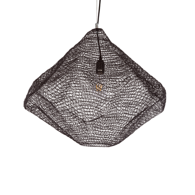 GLOBOSTAR® KENTUCKY 01867 Vintage Κρεμαστό Φωτιστικό Οροφής με Ντουί 1 x E27 AC 220-240V IP20 - Καφέ - Μ60 x Π60 x Υ50cm