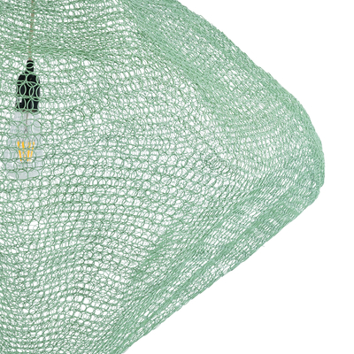 GLOBOSTAR® KENTUCKY 01870 Vintage Κρεμαστό Φωτιστικό Οροφής με Ντουί 1 x E27 AC 220-240V IP20 - Τιρκουάζ - Μ90 x Π90 x Υ70cm