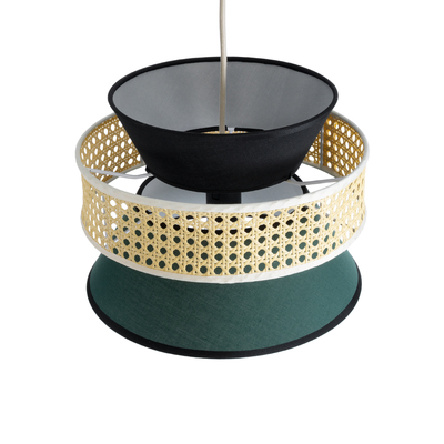 GLOBOSTAR® SAIGE 01915 Boho Κρεμαστό Φωτιστικό Οροφής με Ντουί 1 x E27 AC 220-240V IP20 - Πολύχρωμο - Μ30 x Π30 x Υ22cm