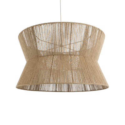 GLOBOSTAR® BISBEE 02205 Boho Κρεμαστό Φωτιστικό Οροφής με Ντουί 1 x E27 AC 220-240V IP20 - Μπεζ - Μ80 x Π80 x Υ48cm