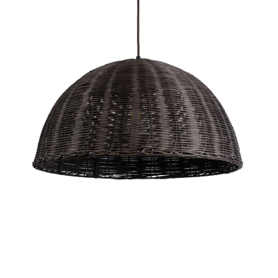 GLOBOSTAR® MONTANA 02381 Boho Κρεμαστό Φωτιστικό Οροφής με Ντουί 1 x E27 AC 220-240V IP20 - Καφέ - Μ50 x Π50 x Υ25cm