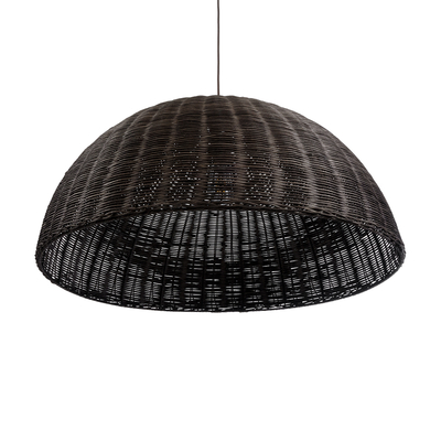 GLOBOSTAR® MONTANA 02382 Boho Κρεμαστό Φωτιστικό Οροφής με Ντουί 1 x E27 AC 220-240V IP20 - Καφέ - Μ80 x Π80 x Υ40cm