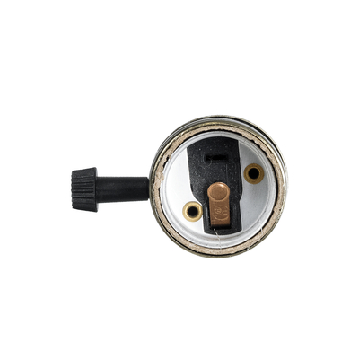 GLOBOSTAR® LAMPHOLDER 78964 Ντουί E27 με Διακόπτη On/Off IP20 Μπρούτζινο - Μ5.5 x Π3.6 x Υ7cm