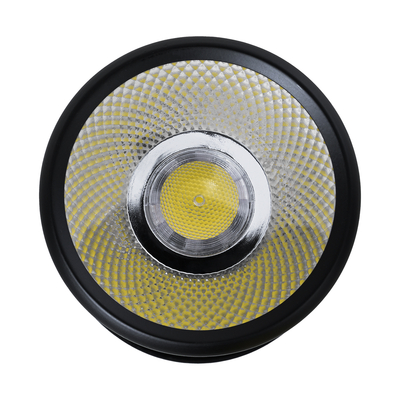 GLOBOSTAR® DETRONIC 60503 Κινούμενο Downlight Σποτ LED 10W 1350lm 24° AC 220-240V IP20 Ψυχρό Λευκό 6000K - Bridgelux COB Chip & TÜV SÜD Driver - Μαύρο Ματ - Μ9 x Π9 x Υ16cm - 5 Χρόνια Εγγύηση
