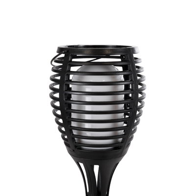 GloboStar® FIAMMA 61549 Αυτόνομο Ηλιακό Καρφωτό Φωτιστικό Κήπου LED SMD 2W 80lm με Ενσωματωμένη Μπαταρία 1500mAh - Φωτοβολταϊκό Πάνελ - Αισθητήρα Ημέρας-Νύχτας Φαναράκι Κήπου - Εφέ Φλόγας Διακοσμητικό - Αδιάβροχο IP65 - 1800K Φ10 x Υ55cm - 2 Χρόνια Εγγύηση