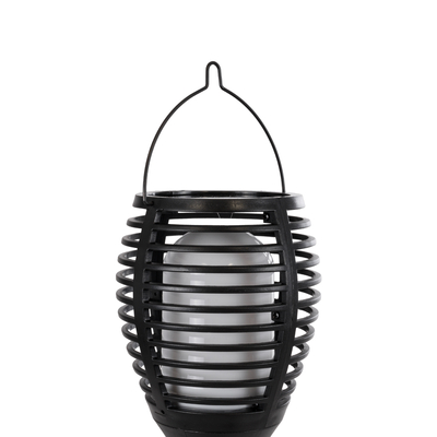 GloboStar® FIAMMA 61549 Αυτόνομο Ηλιακό Καρφωτό Φωτιστικό Κήπου LED SMD 2W 80lm με Ενσωματωμένη Μπαταρία 1500mAh - Φωτοβολταϊκό Πάνελ - Αισθητήρα Ημέρας-Νύχτας Φαναράκι Κήπου - Εφέ Φλόγας Διακοσμητικό - Αδιάβροχο IP65 - 1800K Φ10 x Υ55cm - 2 Χρόνια Εγγύηση