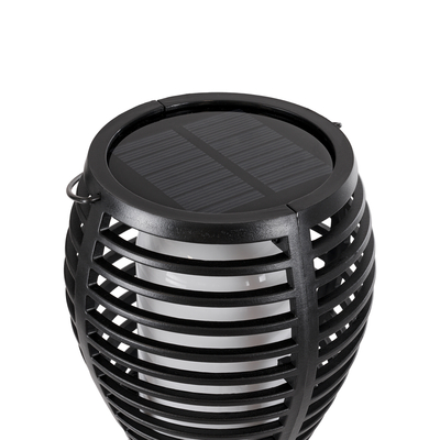 GloboStar® FIAMMA 61549 Αυτόνομο Ηλιακό Καρφωτό Φωτιστικό Κήπου LED SMD 2W 80lm με Ενσωματωμένη Μπαταρία 1500mAh - Φωτοβολταϊκό Πάνελ - Αισθητήρα Ημέρας-Νύχτας Φαναράκι Κήπου - Εφέ Φλόγας Διακοσμητικό - Αδιάβροχο IP65 - 1800K Φ10 x Υ55cm - 2 Χρόνια Εγγύηση