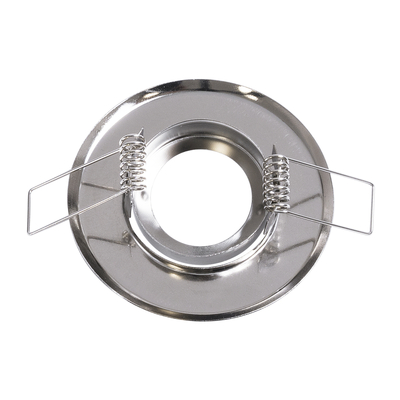 GLOBOSTAR® RAFY 77802 Χωνευτή Κινούμενη Βάση για Σποτ MR11 με Ντουί GU10/GU5.3 IP20 - Νίκελ Χρώμιο - Μ7 x Π7 x Υ2.1cm / Q5cm