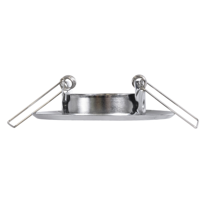 GLOBOSTAR® DELTA 77803 Χωνευτή Κινούμενη Βάση για Σποτ MR11 με Ντουί GU10/GU5.3 IP20 - Ασημί - Μ7 x Π7 x Υ2.1cm / Q5.5cm