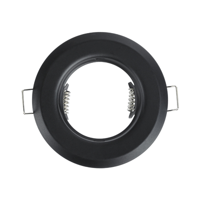 GLOBOSTAR® DELTA 77808 Χωνευτή Βάση για Σποτ MR16 με Ντουί GU10/GU5.3 IP20 - Μαύρο Ματ - Μ8.3 x Π8.3 x Υ3.1cm / Q6cm