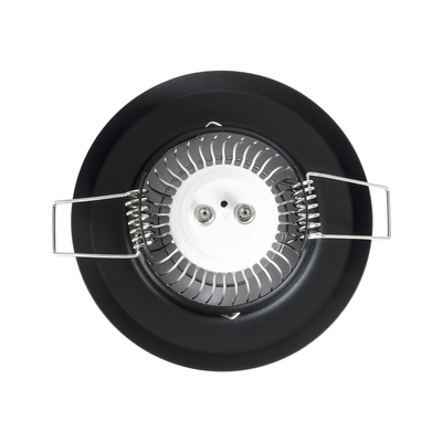 GLOBOSTAR® DELTA 77808 Χωνευτή Βάση για Σποτ MR16 με Ντουί GU10/GU5.3 IP20 - Μαύρο Ματ - Μ8.3 x Π8.3 x Υ3.1cm / Q6cm