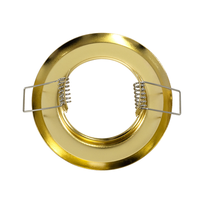 GLOBOSTAR® DELTA 77811 Χωνευτή Βάση για Σποτ MR16 με Ντουί GU10/GU5.3 IP20 - Χρυσό Πλατίνα - Μ8.3 x Π8.3 x Υ3.1cm / Q6cm