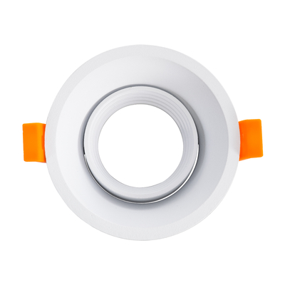 GLOBOSTAR® ALPHA 77830 Χωνευτή Κινούμενη Βάση για Σποτ MR16 με Ντουί GU10/GU5.3 IP20 - Λευκό - Μ9.4 x Π9.4 x Υ4.2cm / Q8.3cm