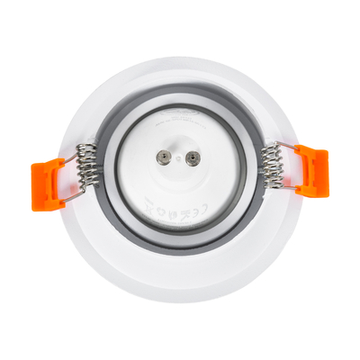 GLOBOSTAR® ALPHA 77830 Χωνευτή Κινούμενη Βάση για Σποτ MR16 με Ντουί GU10/GU5.3 IP20 - Λευκό - Μ9.4 x Π9.4 x Υ4.2cm / Q8.3cm