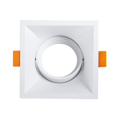 GLOBOSTAR® ALPHA 77832 Χωνευτή Κινούμενη Βάση για Σποτ MR16 με Ντουί GU10/GU5.3 IP20 - Λευκό - Μ9 x Π9 x Υ4.5cm / Q8.3cm