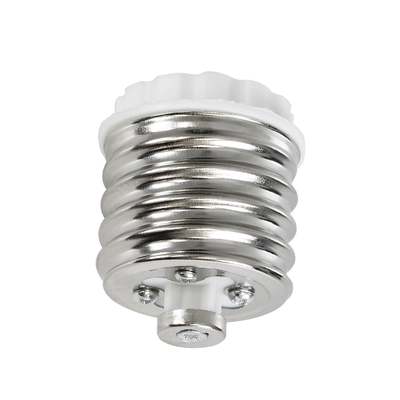 GloboStar® 78970 Πλαστικός Αντάπτορας Μετατροπέας από 1xE40 Ντουί σε 1xE27 Ντουί Λευκό Φ4.2 x Υ5cm