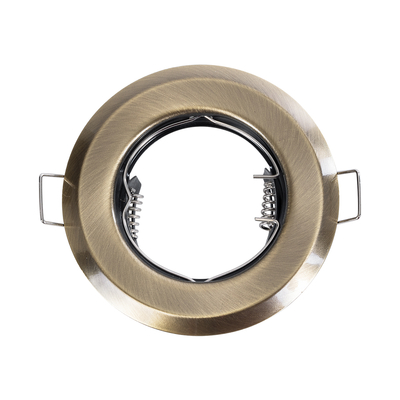 GLOBOSTAR® DELTA 77813 Χωνευτή Βάση για Σποτ MR16 με Ντουί GU10/GU5.3 IP20 - Μπρούτζινο - Μ8.3 x Π8.3 x Υ3.1cm / Q6cm