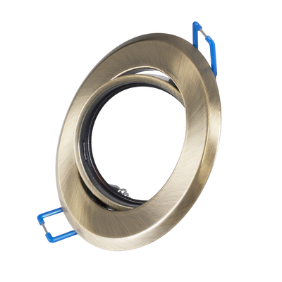 GLOBOSTAR® DELTA 77820 Χωνευτή Κινούμενη Βάση για Σποτ MR16 με Ντουί GU10/GU5.3 IP20 - Μπρούτζινο - Μ9.2 x Π9.2 x Υ2.8cm / Q7.6cm