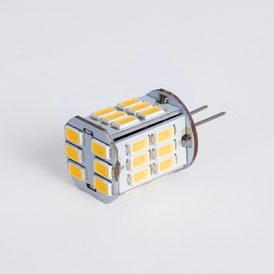 GLOBOSTAR® G4BACK 76136 Λάμπα G4 LED 6W 600lm 320° DC 12-24V IP20 Θερμό Λευκό 2700K Dimmable - Sanan SMD Chip - Back Pin - Μ1.9 x Π1.9 x Υ3.7cm - 2 Χρόνια Εγγύηση