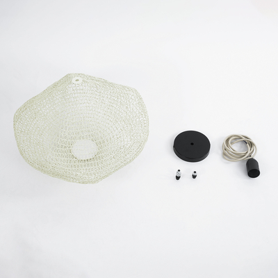 GLOBOSTAR® KENTUCKY 01862 Vintage Κρεμαστό Φωτιστικό Οροφής με Ντουί 1 x E27 AC 220-240V IP20 - Μπεζ - Μ40 x Π40 x Υ30cm