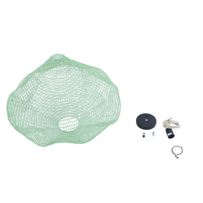 GLOBOSTAR® KENTUCKY 01866 Vintage Κρεμαστό Φωτιστικό Οροφής με Ντουί 1 x E27 AC 220-240V IP20 - Τιρκουάζ - Μ60 x Π60 x Υ50cm