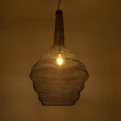 GLOBOSTAR® KENTUCKY 01884 Vintage Κρεμαστό Φωτιστικό Οροφής με Ντουί 1 x E27 AC 220-240V IP20 - Καφέ - Μ60 x Π60 x Υ90cm