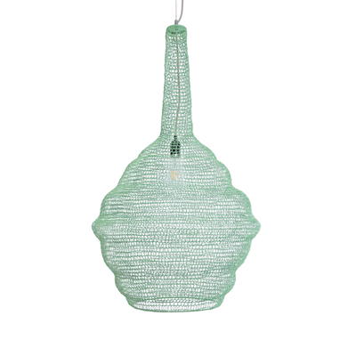 GLOBOSTAR® KENTUCKY 01885 Vintage Κρεμαστό Φωτιστικό Οροφής με Ντουί 1 x E27 AC 220-240V IP20 - Τιρκουάζ - Μ60 x Π60 x Υ90cm