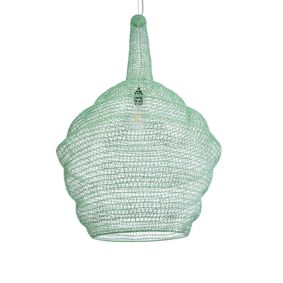 GLOBOSTAR® KENTUCKY 01885 Vintage Κρεμαστό Φωτιστικό Οροφής με Ντουί 1 x E27 AC 220-240V IP20 - Τιρκουάζ - Μ60 x Π60 x Υ90cm