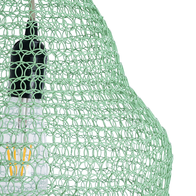 GLOBOSTAR® KENTUCKY 01897 Vintage Κρεμαστό Φωτιστικό Οροφής με Ντουί 1 x E27 AC 220-240V IP20 - Τιρκουάζ - Μ40 x Π40 x Υ70cm